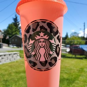 peach to hot pink color changing starbucks